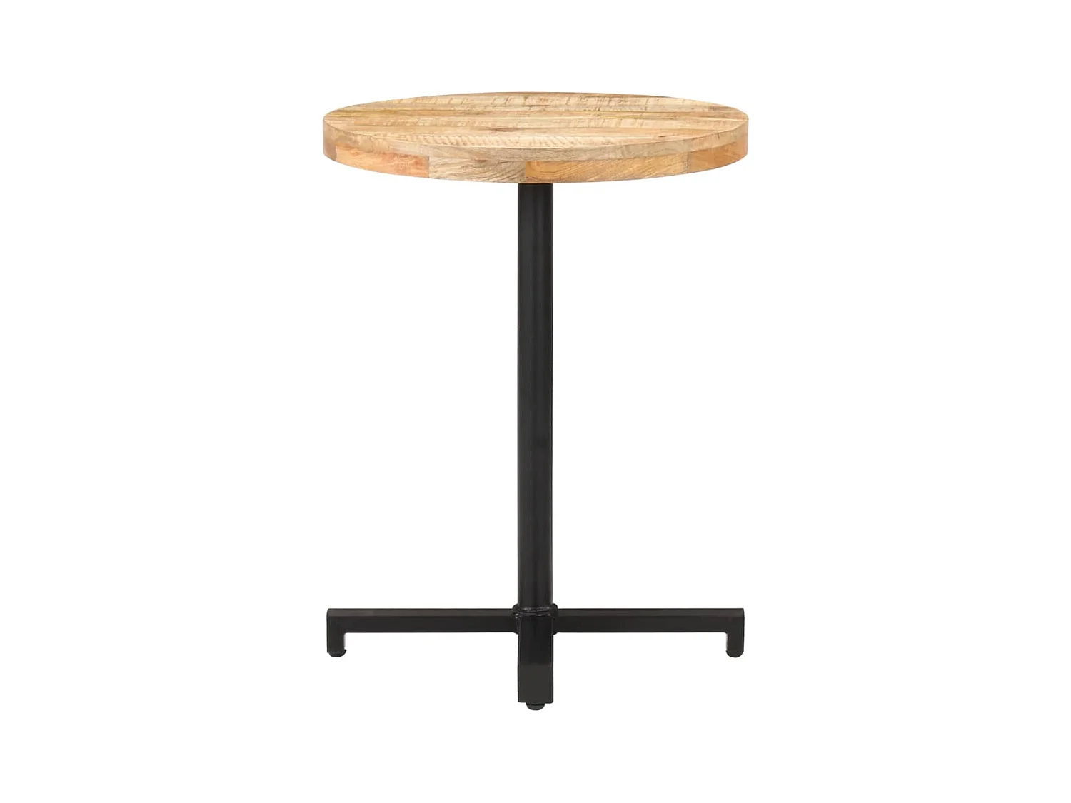 Table de bistro Ronde Ø60x75 Bois de manguier brut