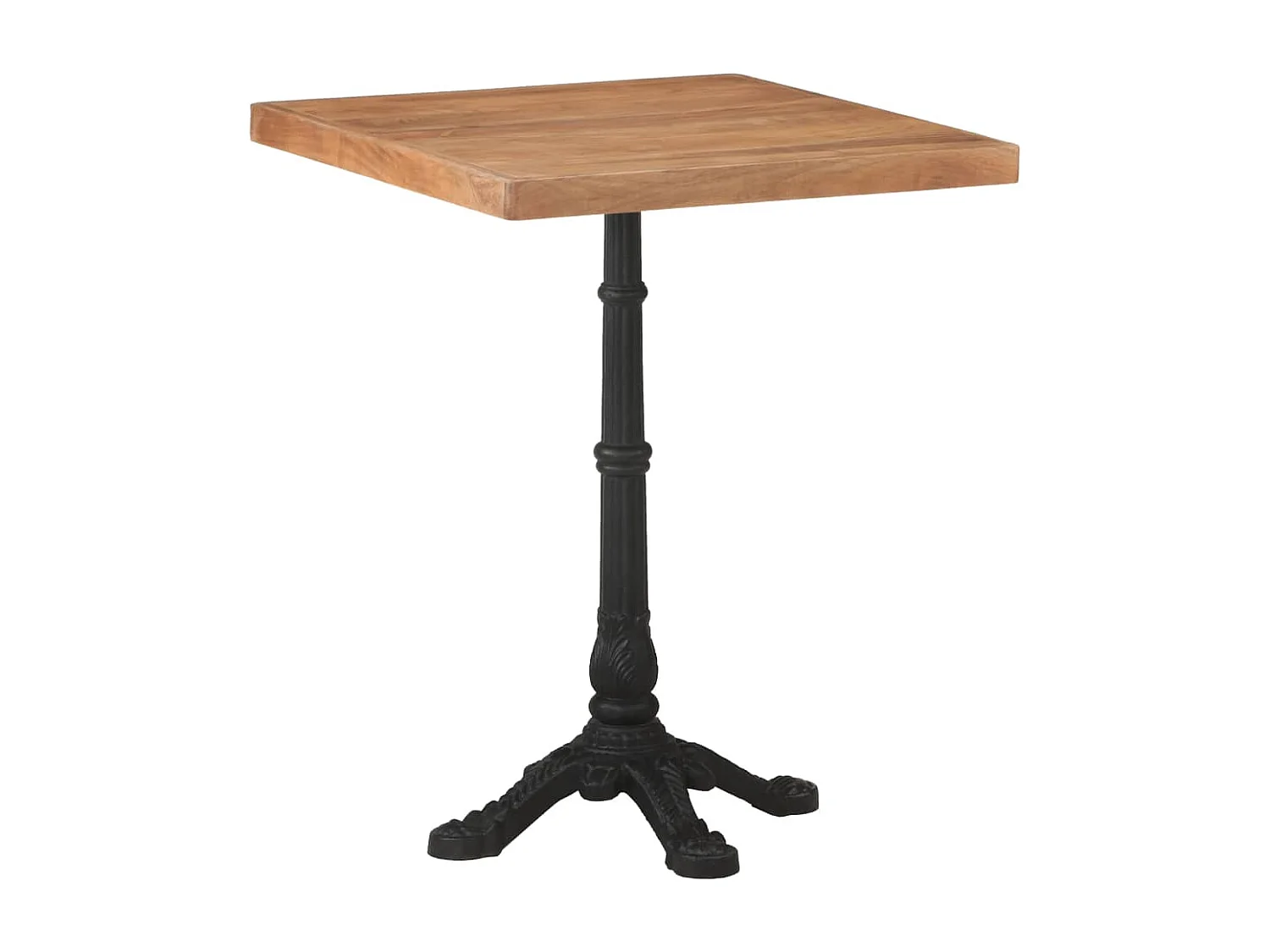 Table de bistro 60x60x76 Bois d'acacia massif 2