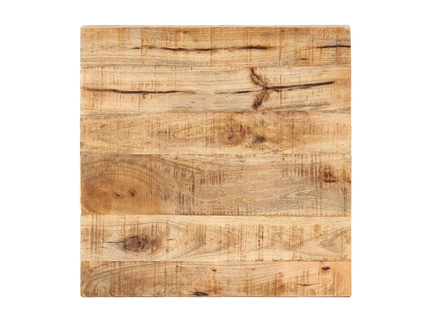 Table de bistro Carrée 50x50x75 Bois de manguier brut