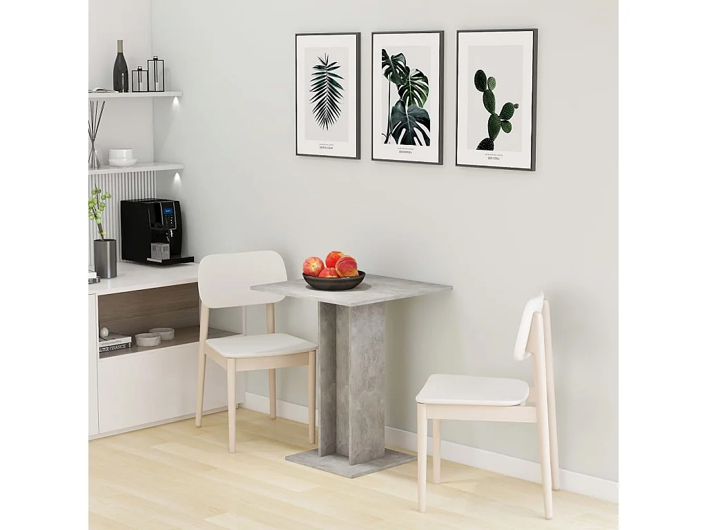 Table de bistro Gris béton 60x60x75