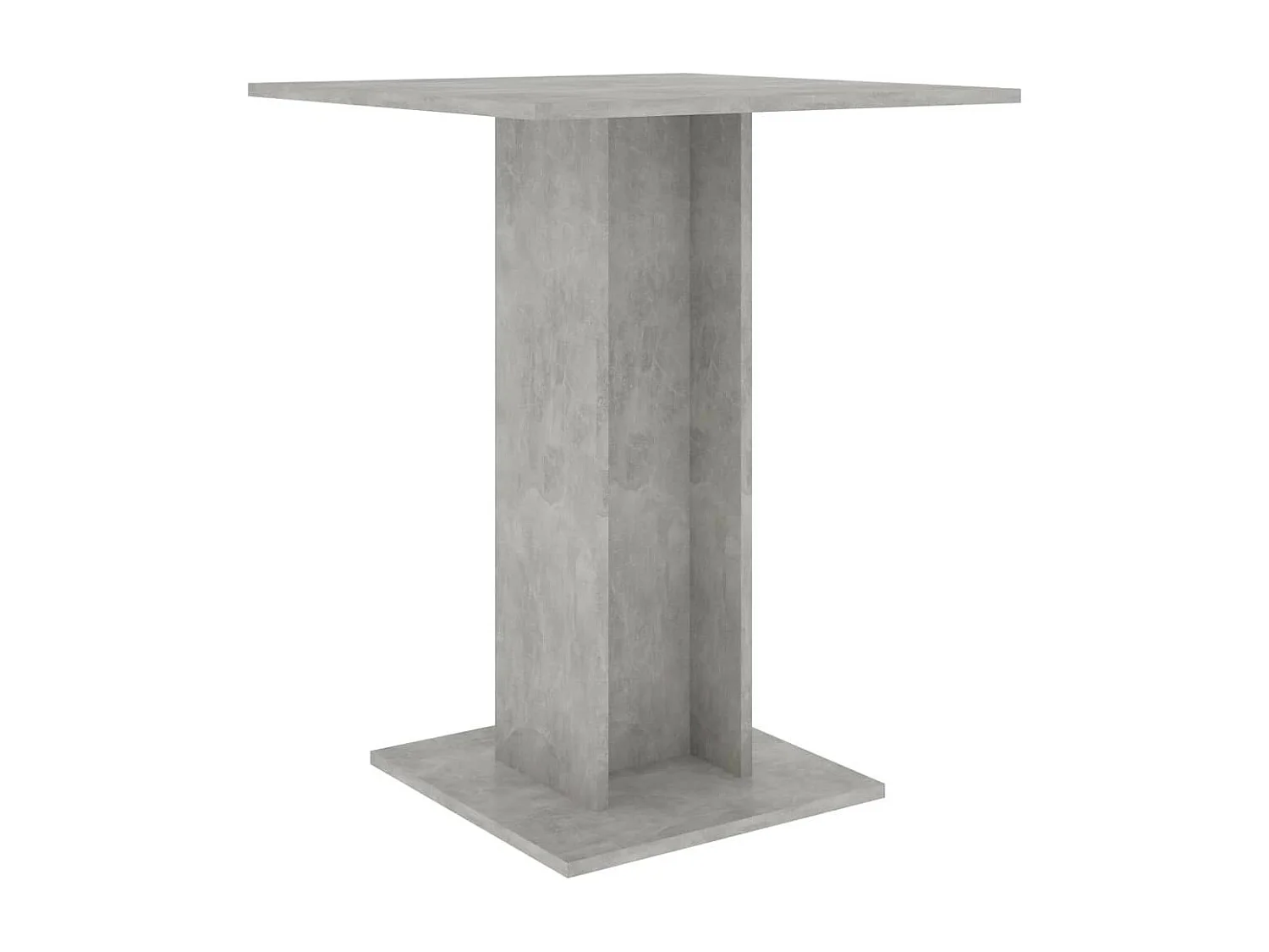 Table de bistro Gris béton 60x60x75