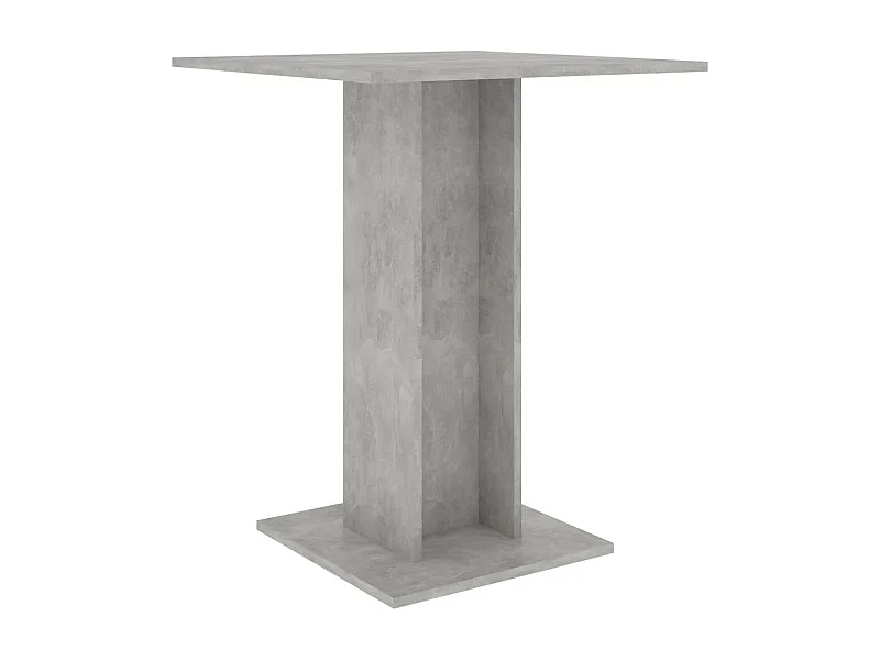 Table de bistro Gris béton 60x60x75
