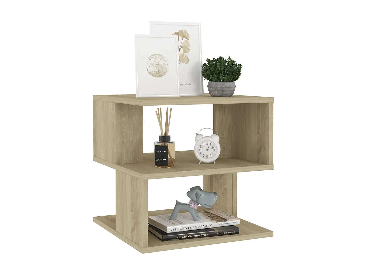 Table d'appoint Chêne sonoma 40x40x40