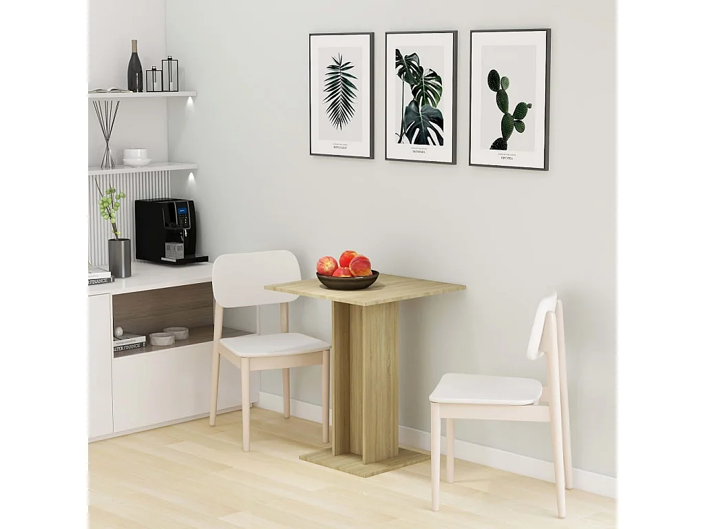 Table de bistro Chêne sonoma 60x60x75