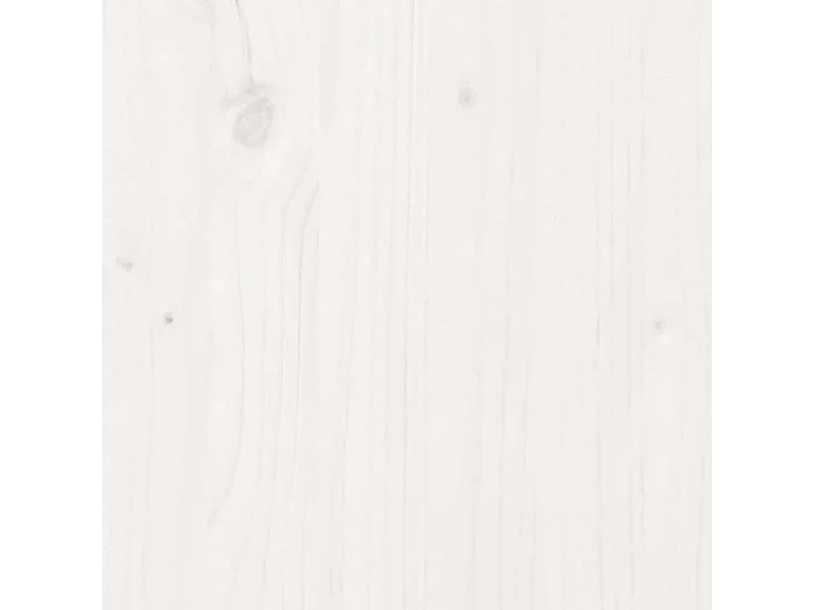 Buffet haut en bois de pin massif blanc - Polyvalent et sobre