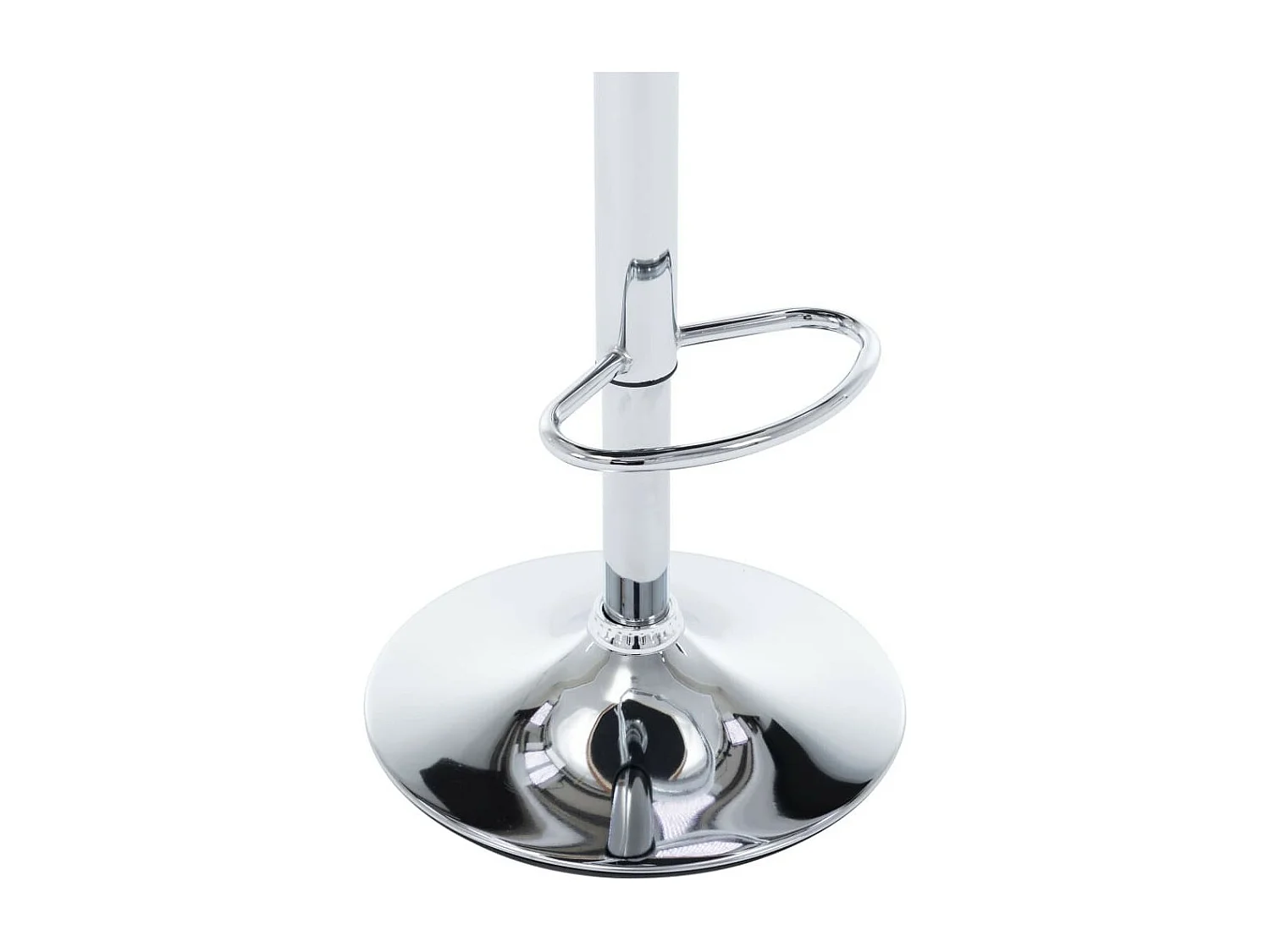 Chaise de bar bois clair et simili cuir noir Karmi - Lot de 2