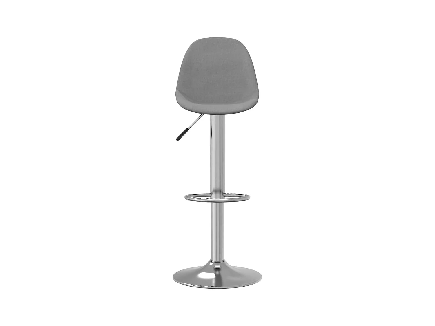 Tabourets de bar 2 pcs Gris Tissu