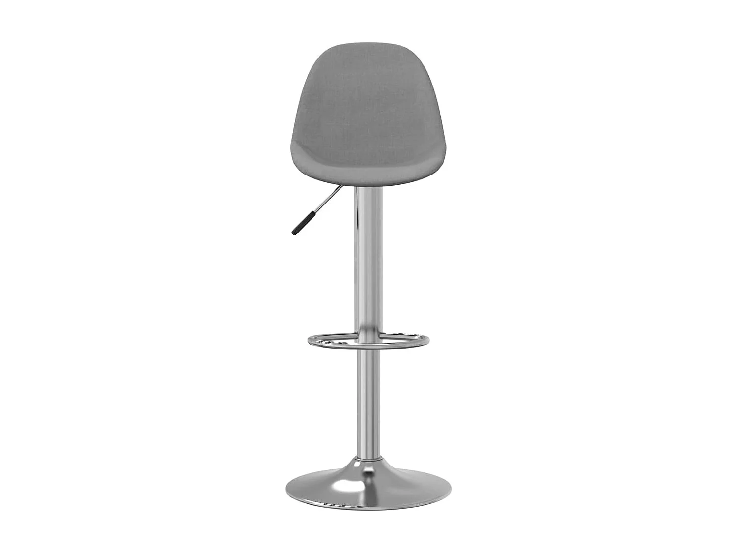 Tabourets de bar 2 pcs Gris Tissu