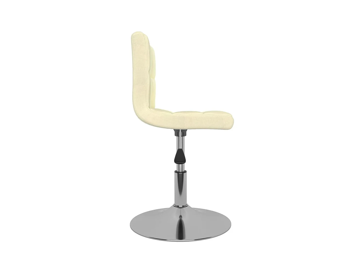 Tabouret de bar pivotant Crème Tissu