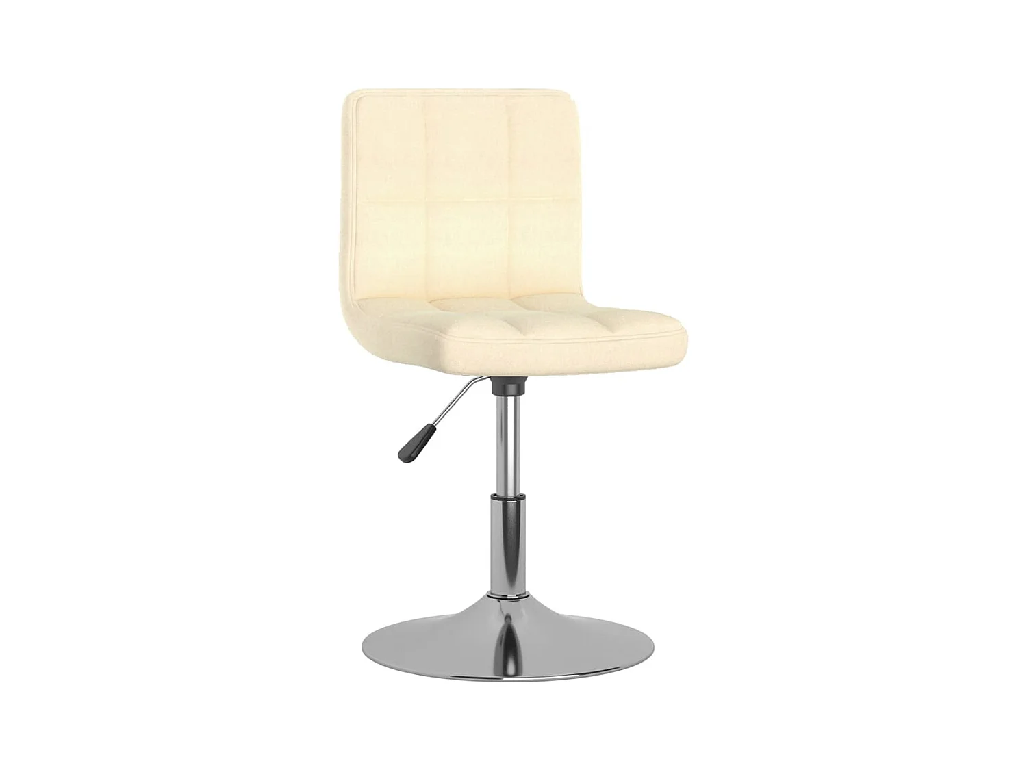 Tabouret de bar pivotant Crème Tissu