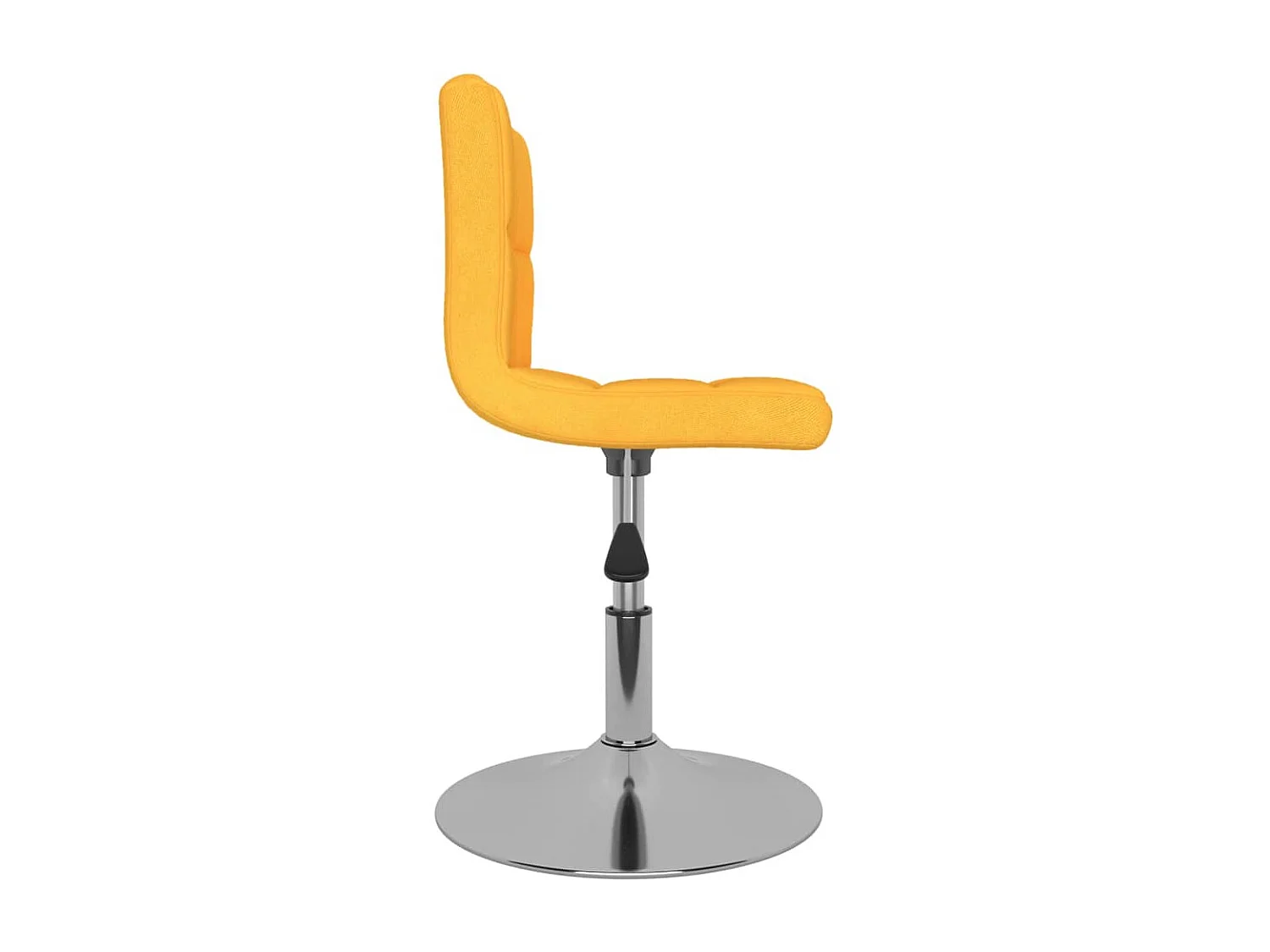Tabouret de bar pivotant Jaune Tissu