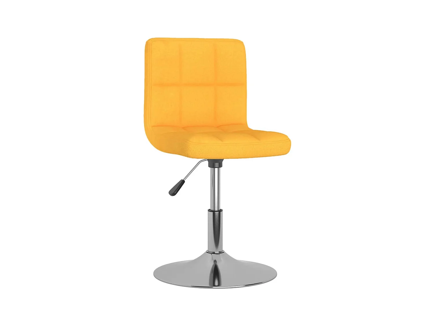 Tabouret de bar pivotant Jaune Tissu