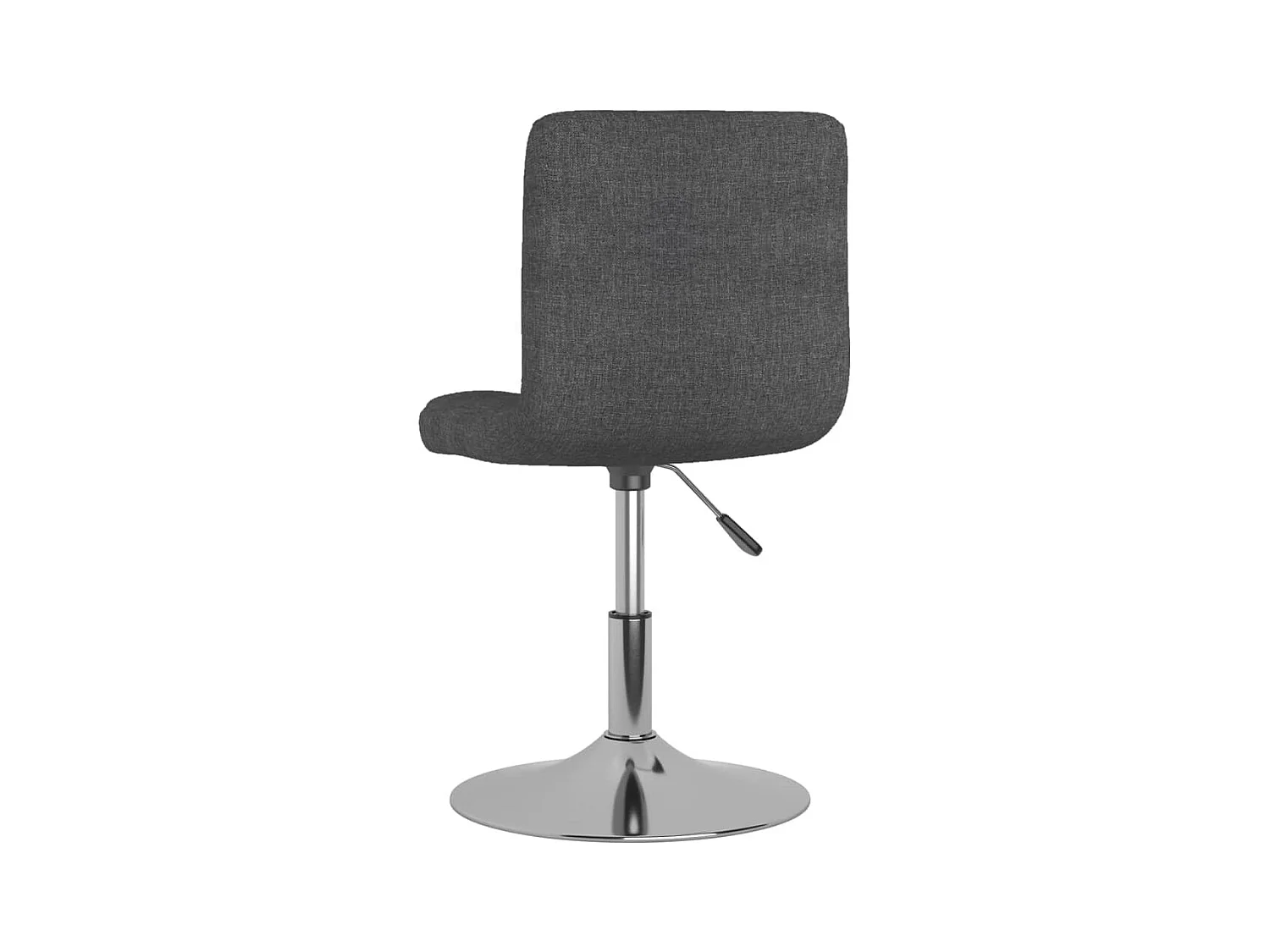 Tabouret de bar pivotant Gris foncé Tissu