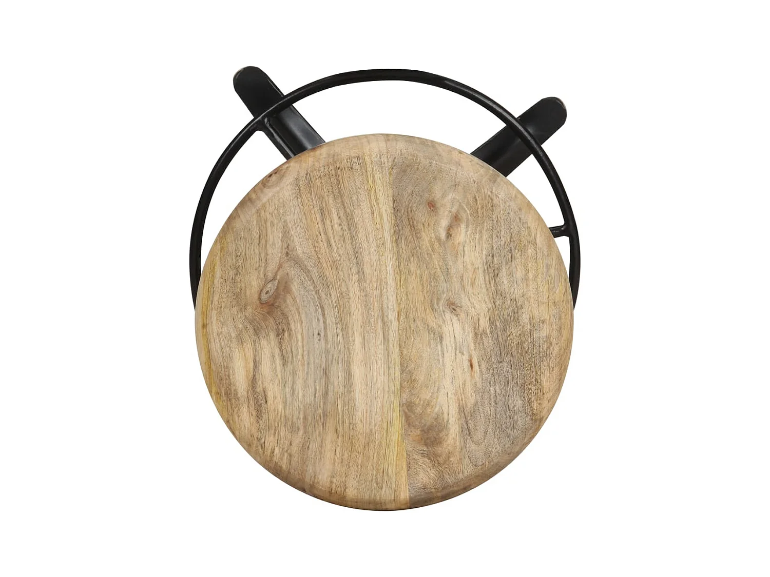 Tabourets de bar 2 pcs 66cm Bois de manguier massif