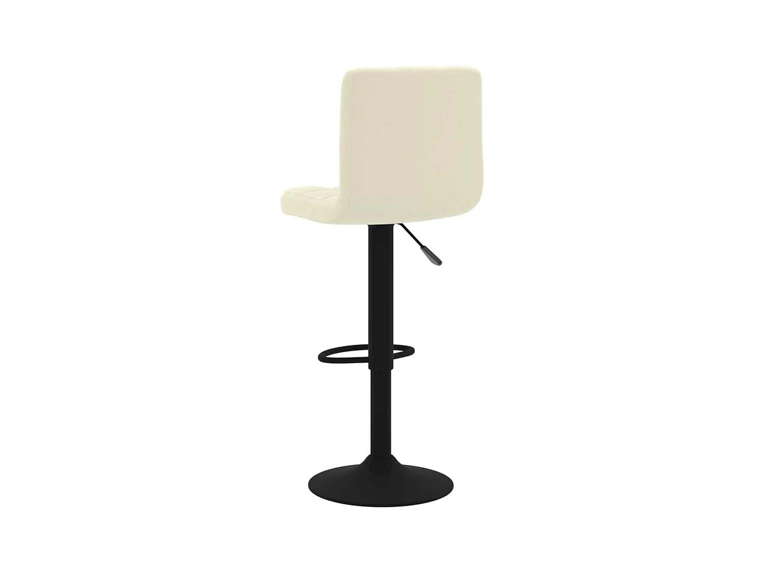 Tabourets de bar 2 pcs Crème Velours 5
