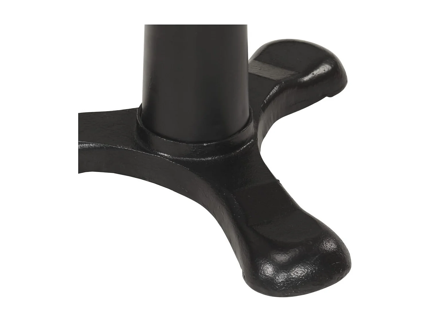 Tabourets de bar 2 pcs Marron Cuir véritable et fonte