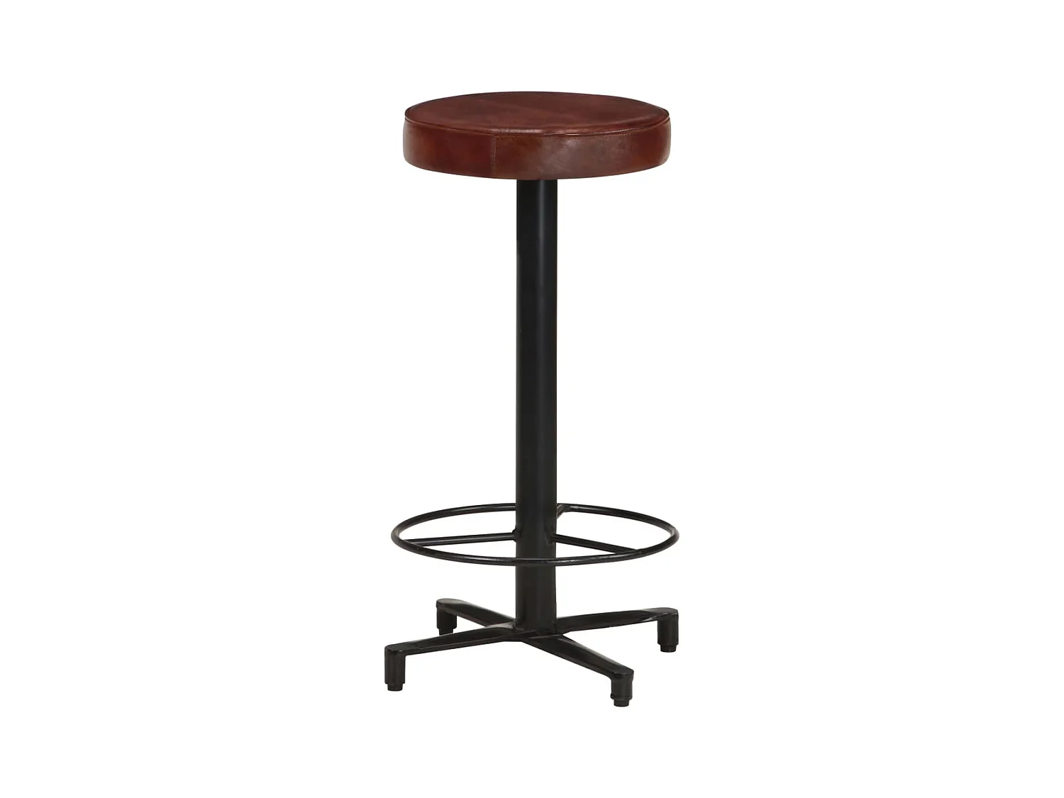 Tabourets de bar 2 pcs 66cm Cuir véritable