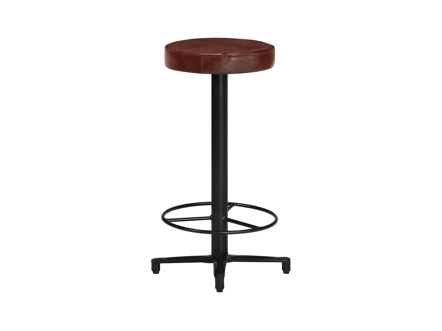 Tabourets de bar 2 pcs 66cm Cuir véritable