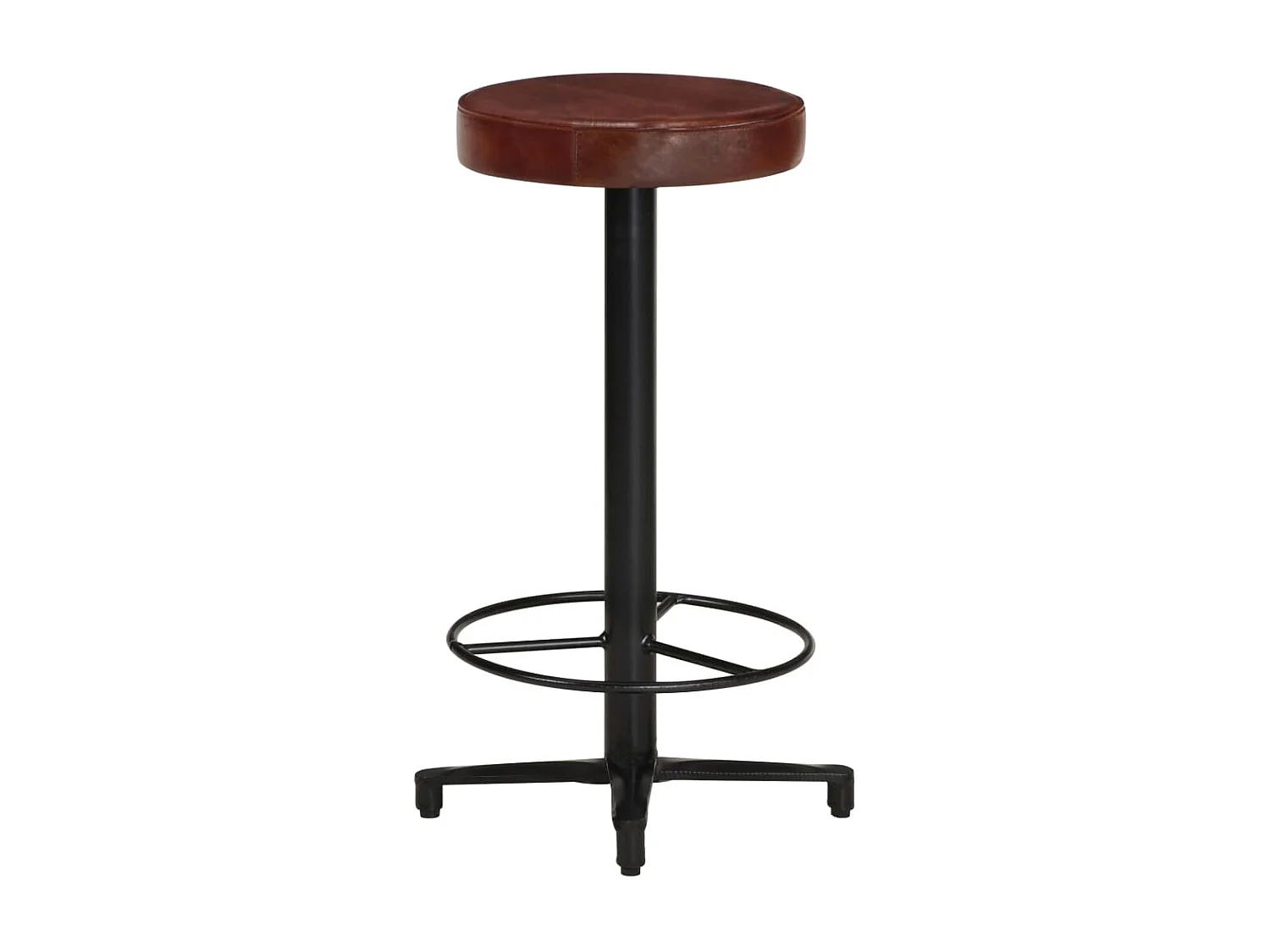 Tabourets de bar 2 pcs 66cm Cuir véritable