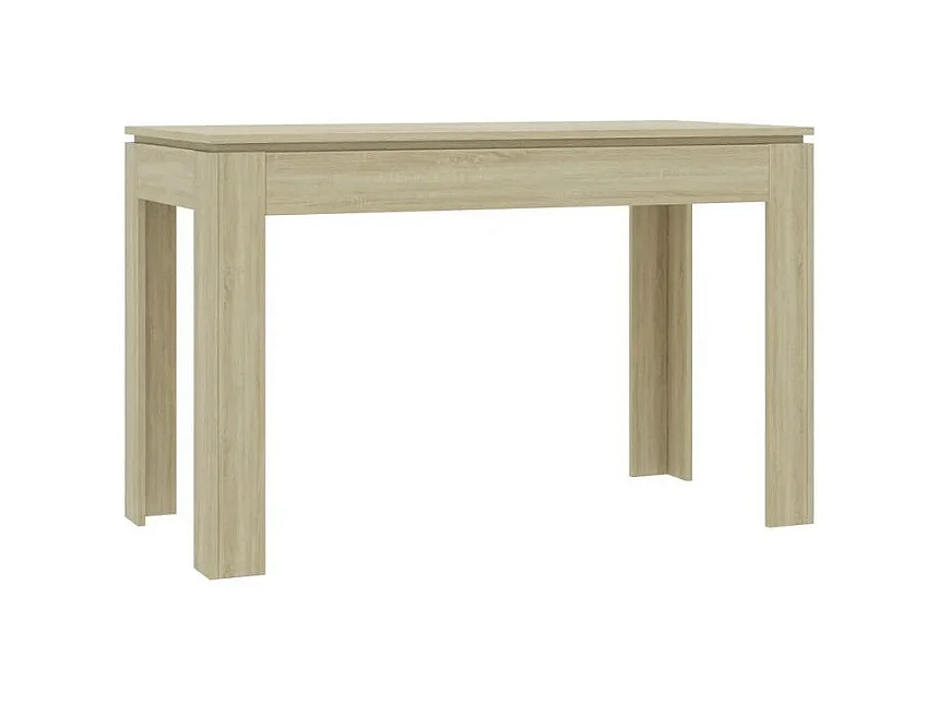 Table à manger rectangulaire bois chêne clair Jonan 120cm