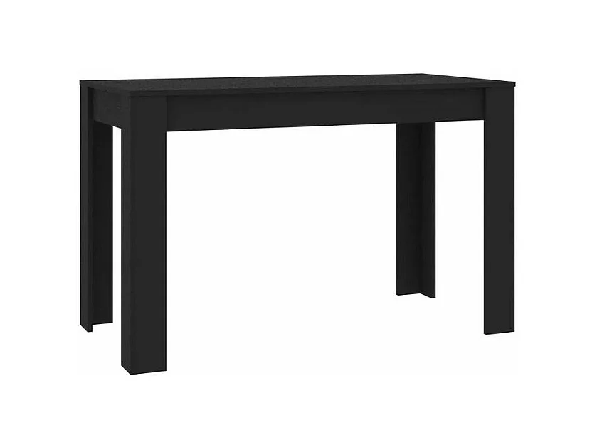 Table à manger bois noir Kinsa 120cm