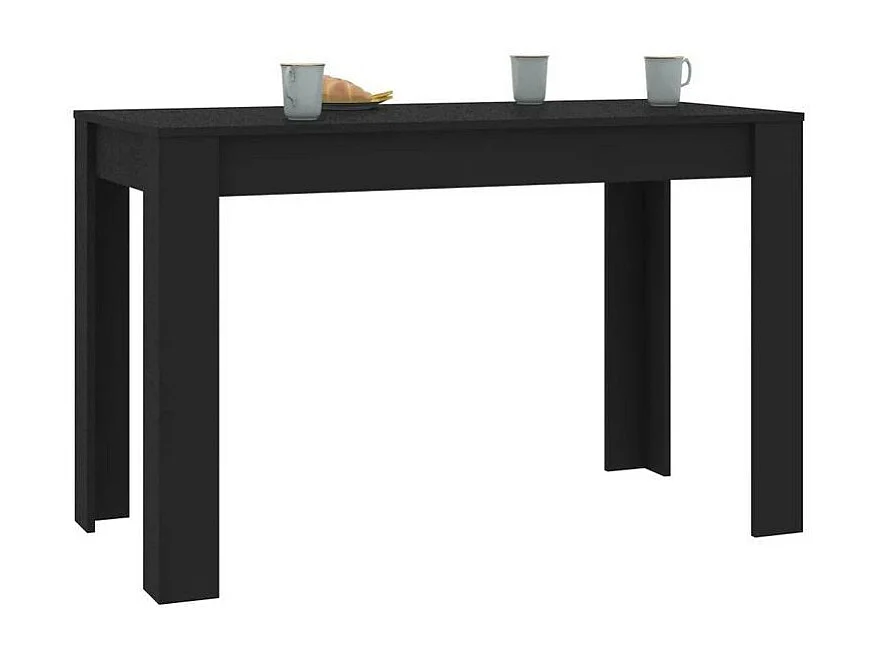 Table à manger bois noir Kinsa 120cm