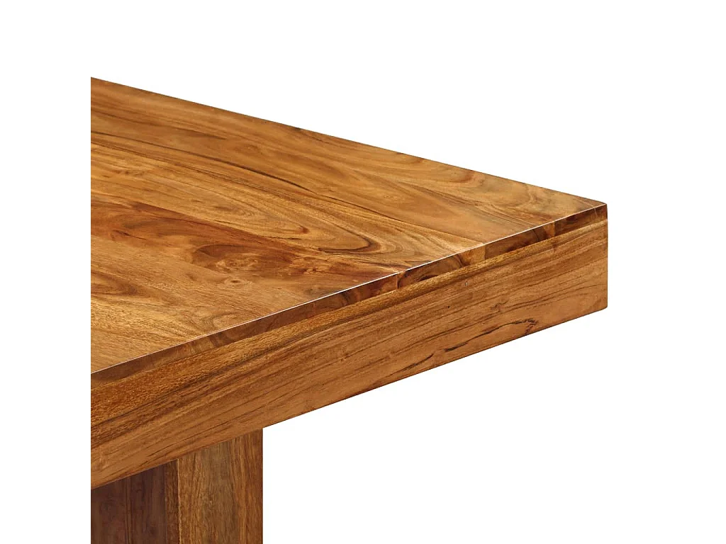 Table à manger rectangulaire bois d'acacia massif Marka 180