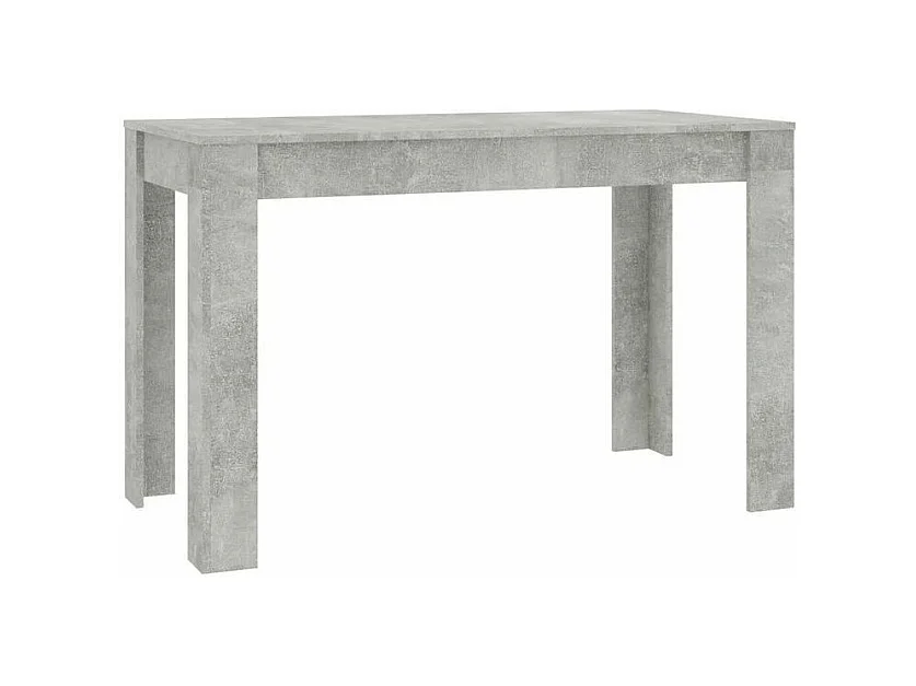 Table à manger bois gris effet béton Kinsa 120cm
