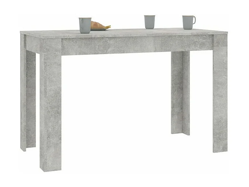 Table à manger bois gris effet béton Kinsa 120cm
