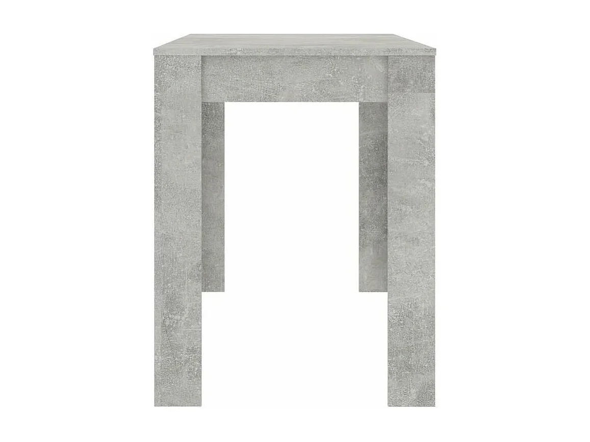 Table à manger bois gris effet béton Kinsa 120cm