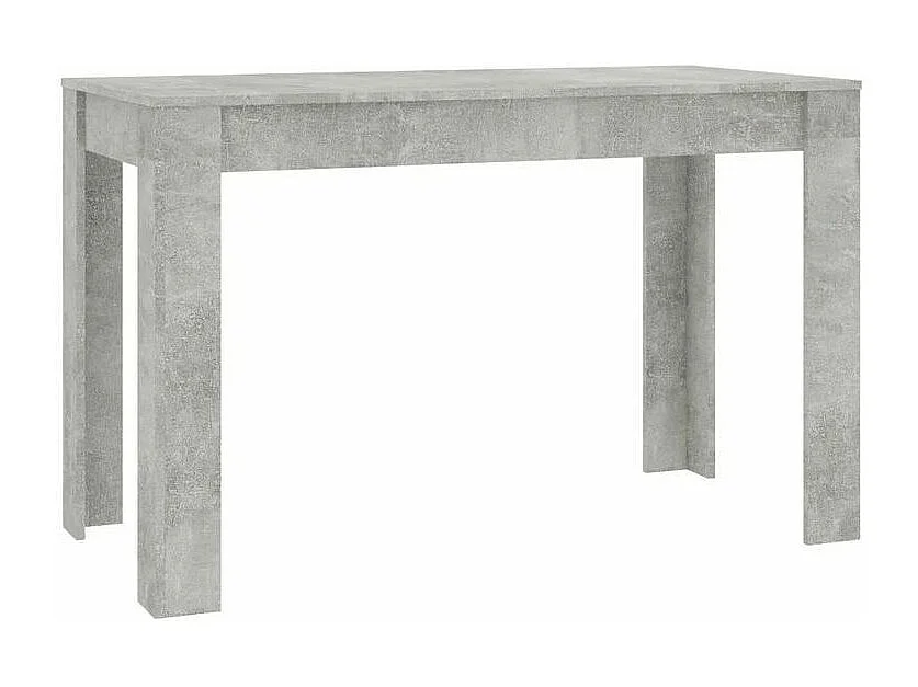 Table à manger bois gris effet béton Kinsa 120cm