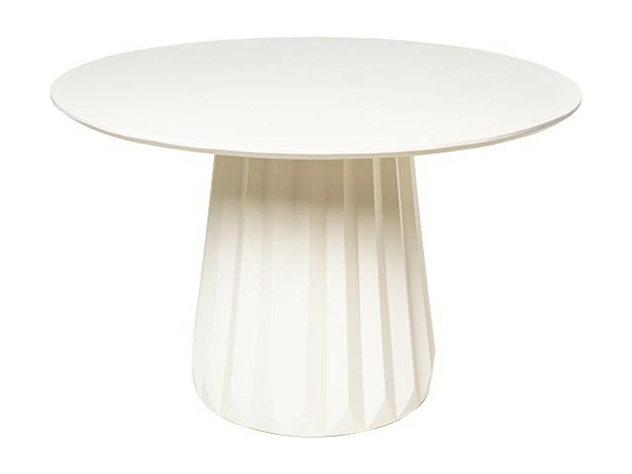 Table ronde 120cm en bois de Manguier blanc – Élégance Design Kidom