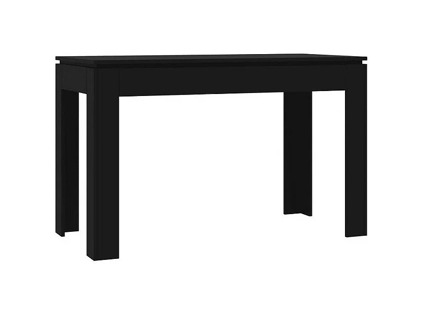 Table à manger rectangulaire bois noir Jonan 120cm