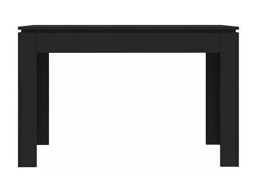 Table à manger rectangulaire bois noir Jonan 120cm