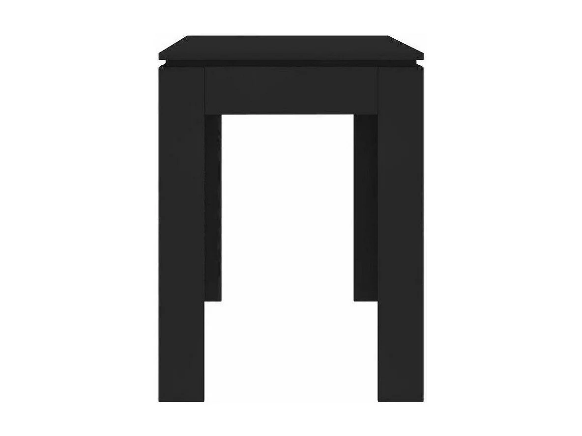 Table à manger rectangulaire bois noir Jonan 120cm