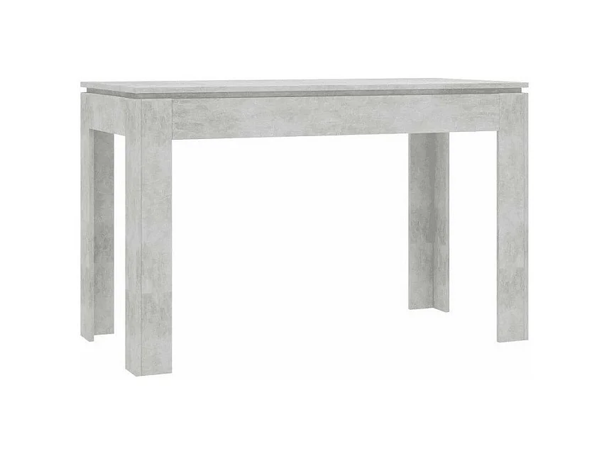Table à manger rectangulaire bois gris béton Jonan 120cm