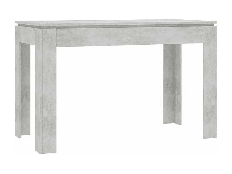Table à manger rectangulaire bois gris béton Jonan 120cm