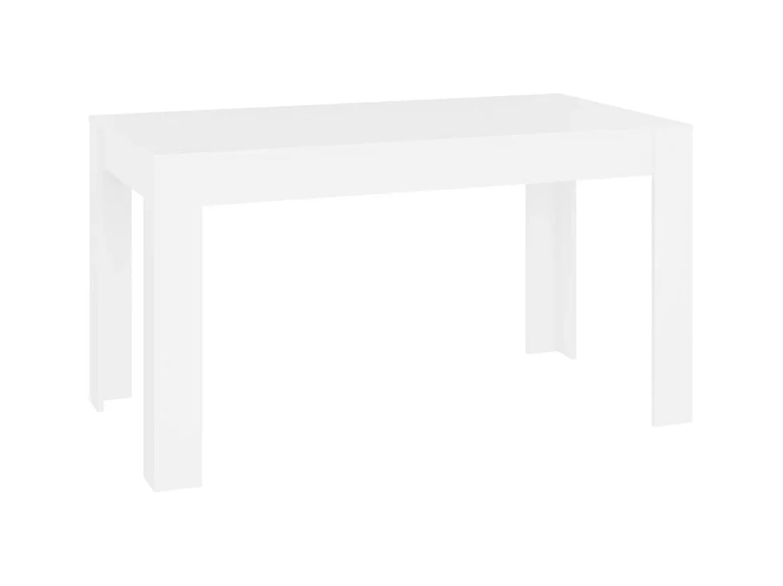 Table de salle à manger Blanc 140x74,5x76