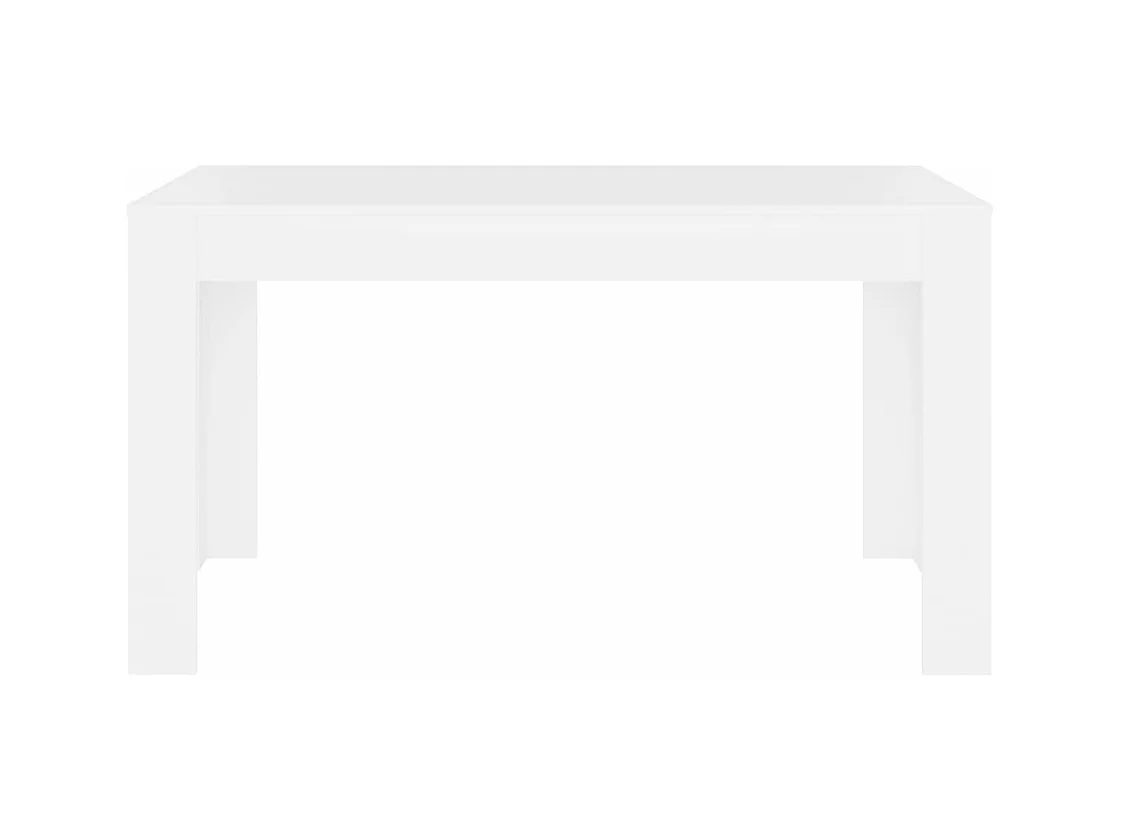 Table de salle à manger Blanc 140x74,5x76