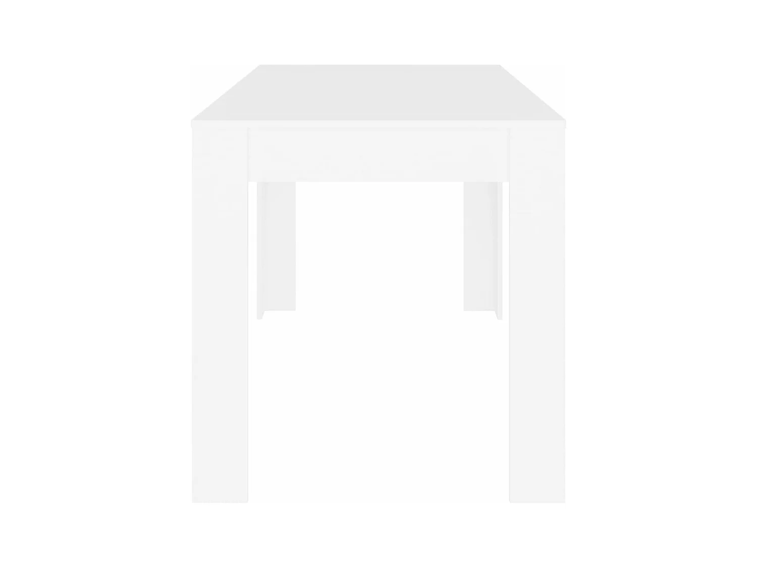 Table de salle à manger Blanc 140x74,5x76