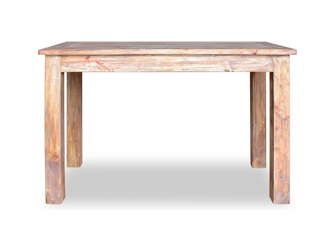 Table rectangulaire bois massif de récupération Sofian 120cm