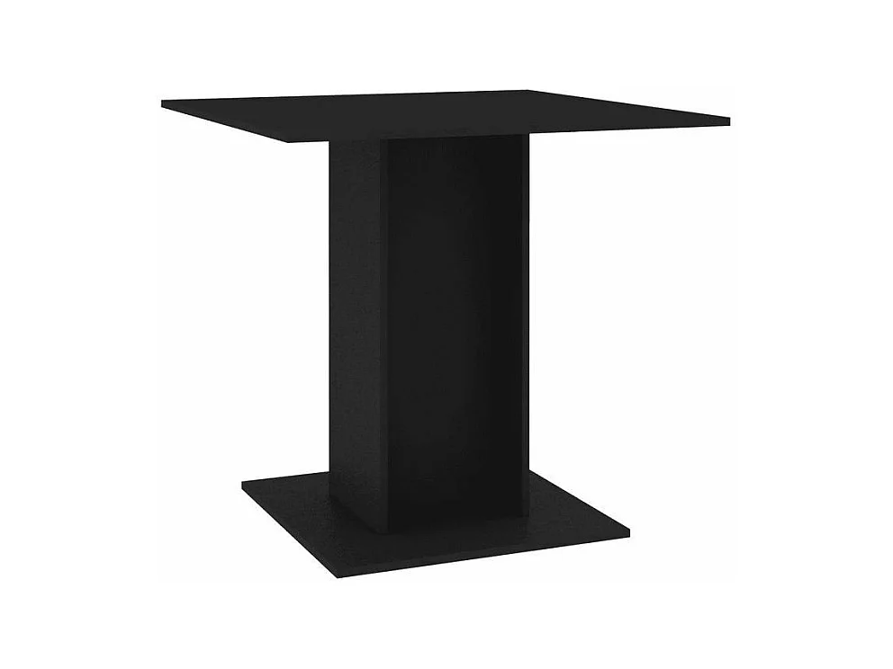 Table à manger carrée bois noir Lerina 80cm