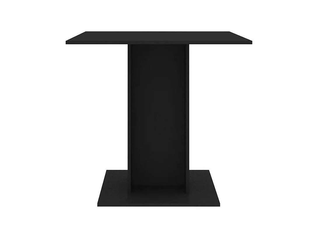 Table à manger carrée bois noir Lerina 80cm