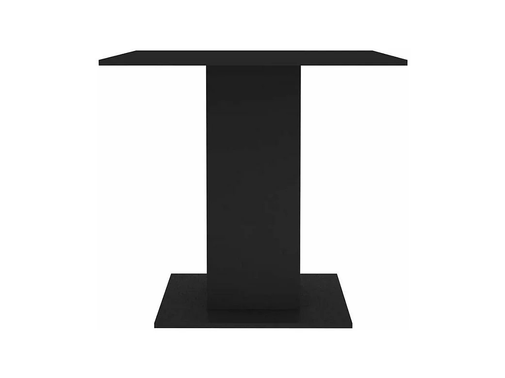 Table à manger carrée bois noir Lerina 80cm