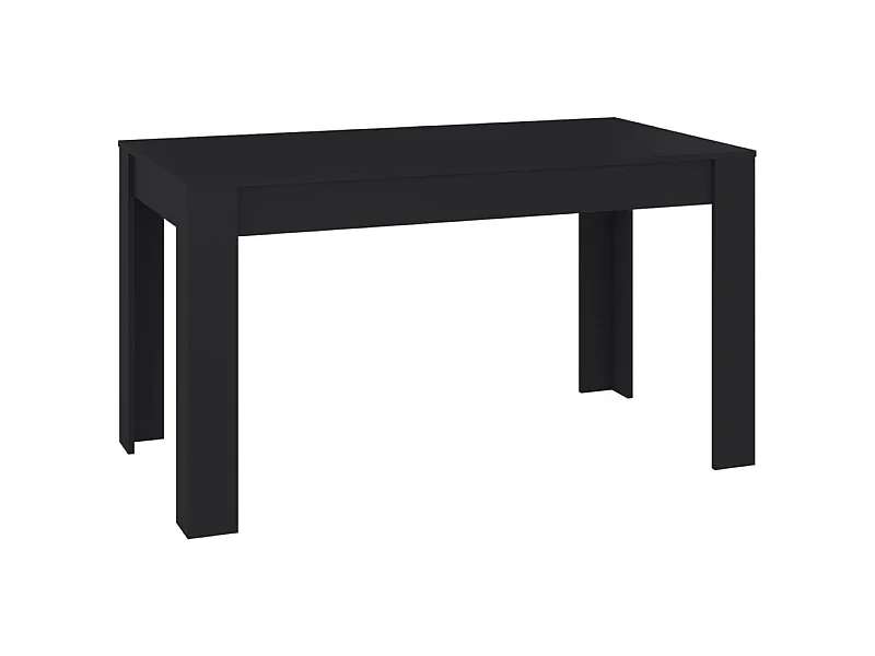 Table de salle à manger Noir 140x74,5x76