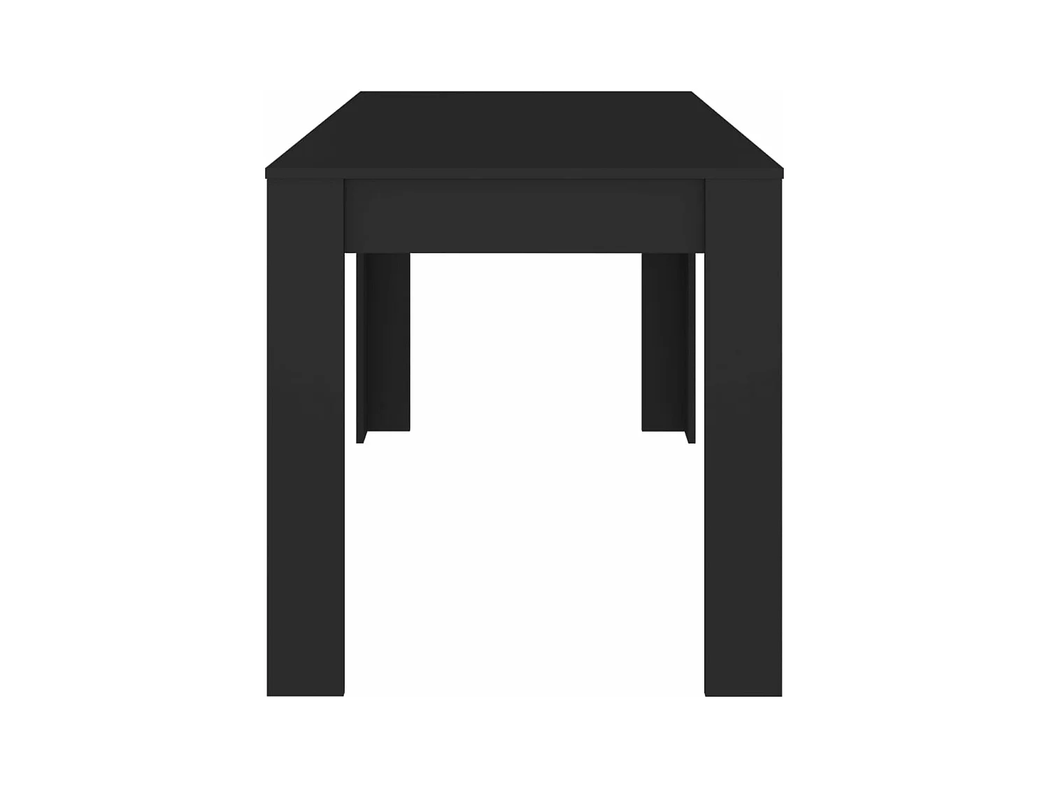 Table de salle à manger Noir 140x74,5x76