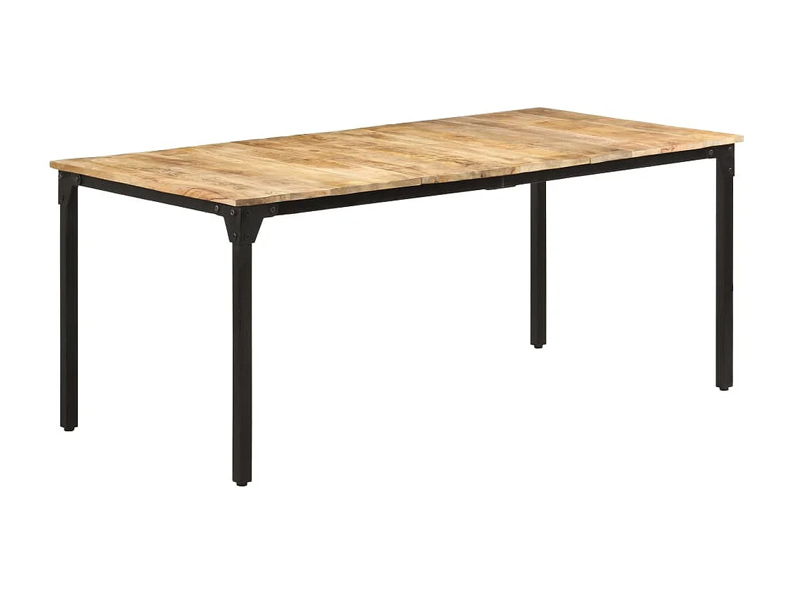 Table de salle à manger 180x90x76 Bois de manguier Kizzo 180