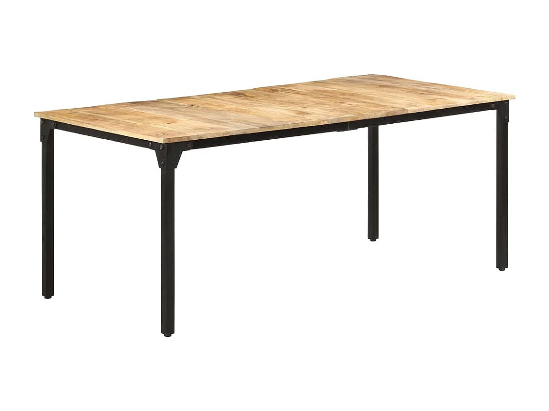 Table de salle à manger 180x90x76 Bois de manguier Kizzo 180