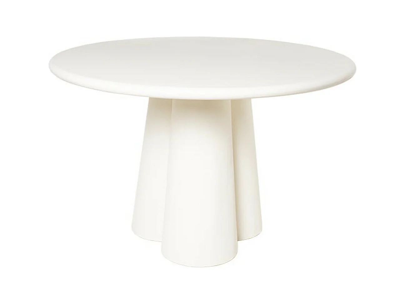 Table ronde 120cm en bois de Manguier blanc – Charme moderne Jakin
