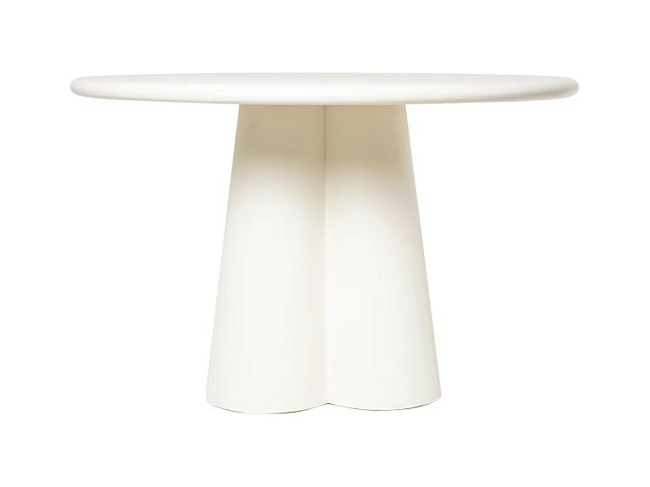 Table ronde 120cm en bois de Manguier blanc – Charme moderne Jakin